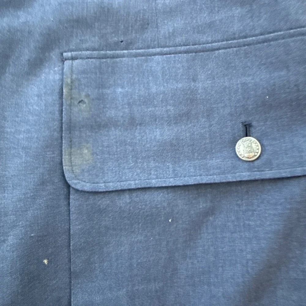 Vintage USAF Air Force Major Wool Dress Uniform Jacket 42R Blue Wings 60s 70s